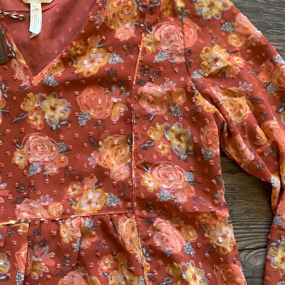 Matilda Jane Floral Sheer Top - Picture 3 of 8